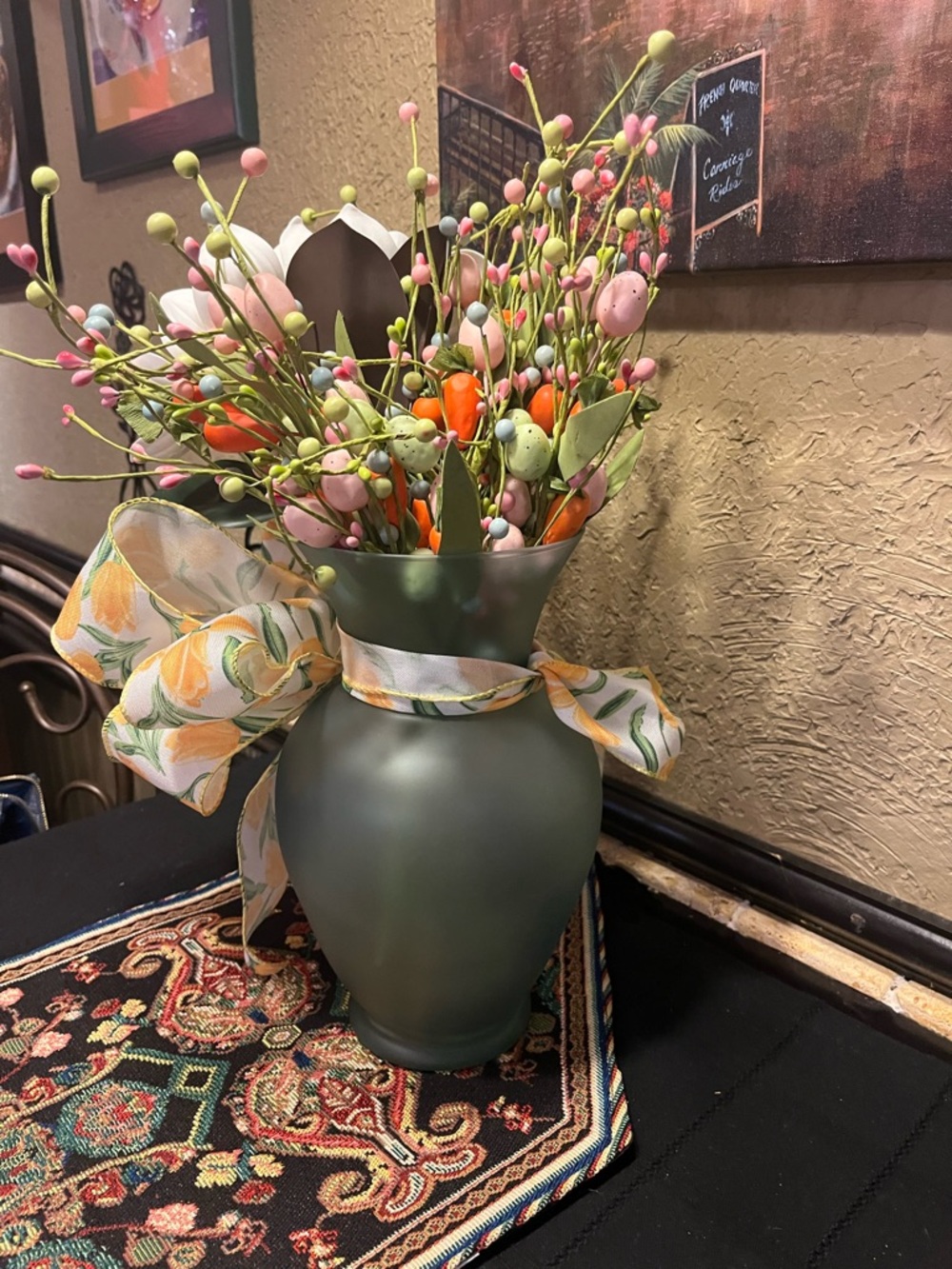 Floral Magnolia & Spring Berry Arrangement with Yellow Ribbon - Home Accents - Picture 6 of 12